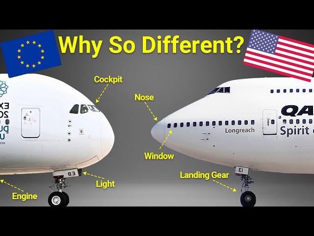 Why American and European Airplanes Are So Different