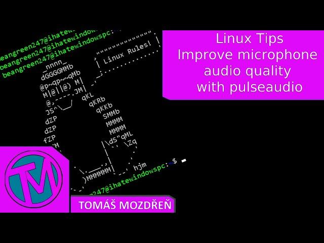 Linux Tips - Improve microphone audio quality with pulseaudio