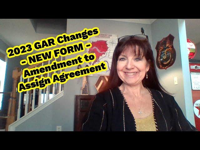 2023 GAR Changes - NEW FORM - Amendment to Assign Agreement #NewGarContract