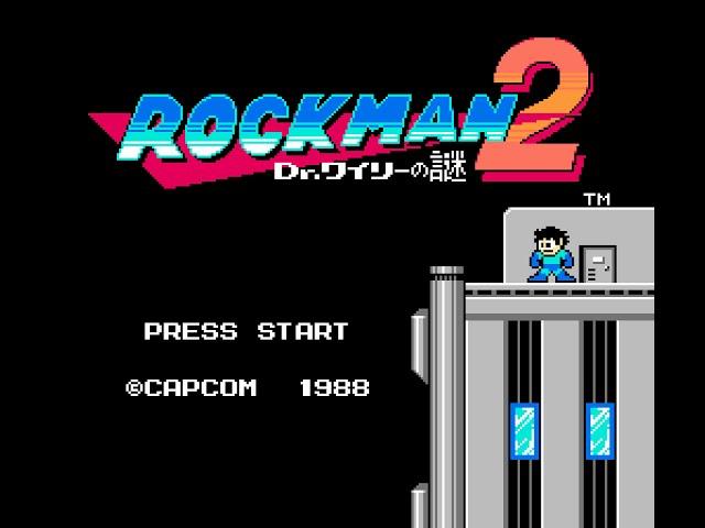 ロックマン2 Dr.ワイリーの謎 (FC) 全クリア (ノーダメージ)