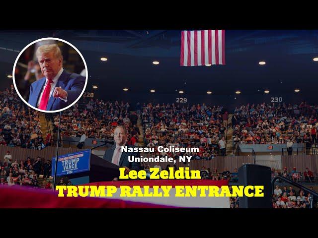 Lee Zeldin's Powerful Entrance at Trump Rally | Uniondale, NY Nassau Coliseum