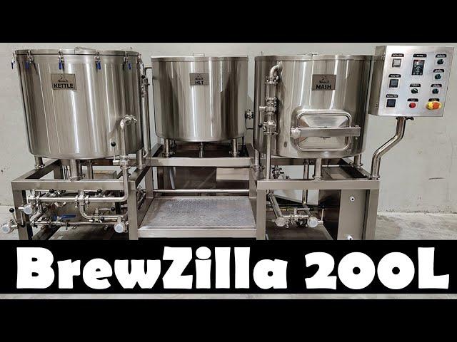 BrewZilla 200L 3v System - Micro Brewery, Brew Pub or Pilot Brewing System