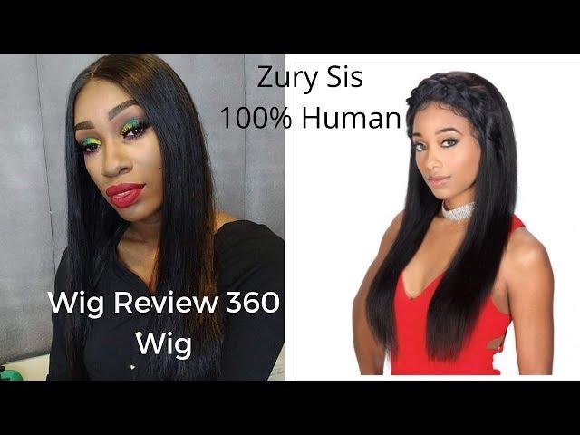 Zury Sis 100% Unprocessed Human Hair 360° Whole Lace Wig – Straight 24"