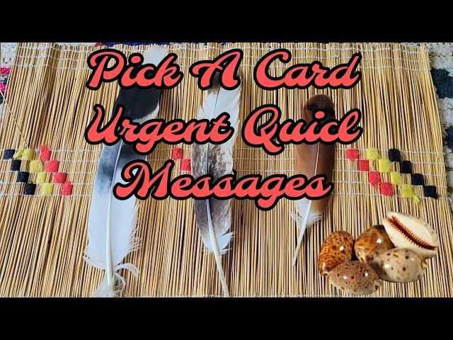 Pick A Card Urgent Messages and quick | Shell Reading