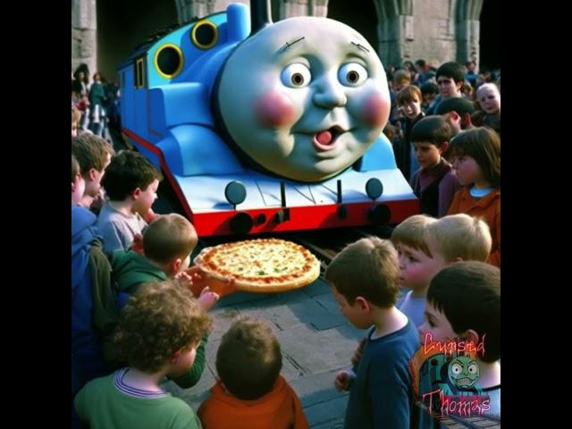 Cursed Thomas the Tank Engine Train Eats Pizza