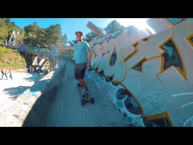 Sarajevo Bobsled track on Evolve electric skateboard