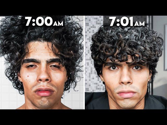 1 Minute Natural Morning Routine for Curly Hair