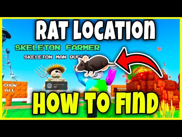 RAT LOCATION - HOW TO FIND RAT [COOK FOOD] - Roblox