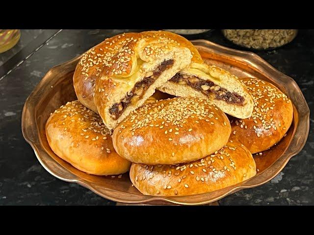 Easy&Delicious Date Bunsنان خرمایی آسان و خوشمزه و مقوی .حتما امتحان کنید