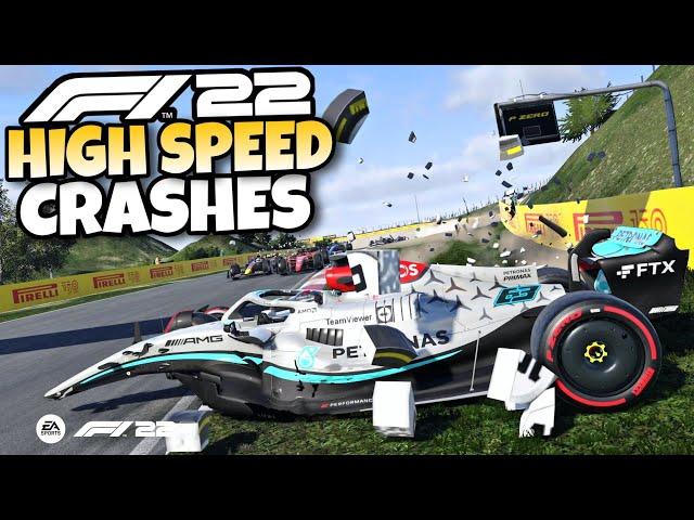 F1 22 HIGH SPEED CRASHES #1