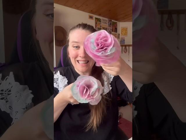 Papierrosen basteln  DIY Geschenkidee  #papierblume #geschenk