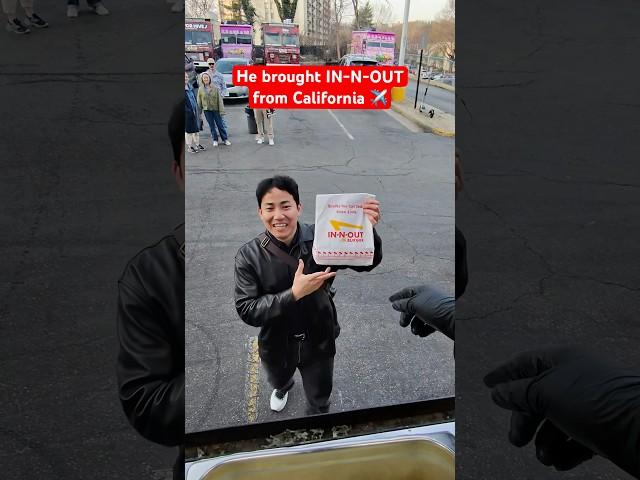 he brought IN-N-OUT from California ️
