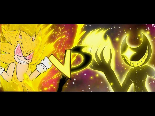 Fleetway Sonic Vs Nightmare Bendy || (Stick Nodes)