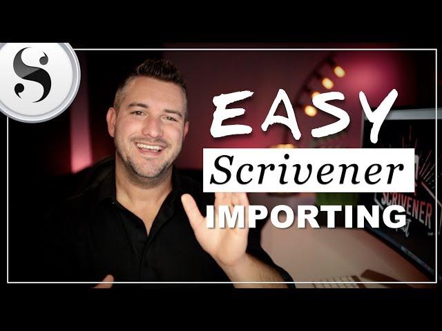 How To Import Your Writing Into Scrivener & Split All Your Chapters With 1 Button // must see!