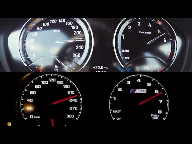 BMW 140I VS M2 COMPETITION ACCELERATION (ALL STOCK)