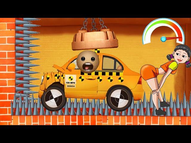 Squid Game Taxi and spikes vs The Buddy | Kick The Buddy Gameplay Walkthrough 2023