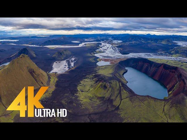 Bird's Eye View of ICELAND in 4K UHD - 8 HOUR Aerial Film with Relaxing Music