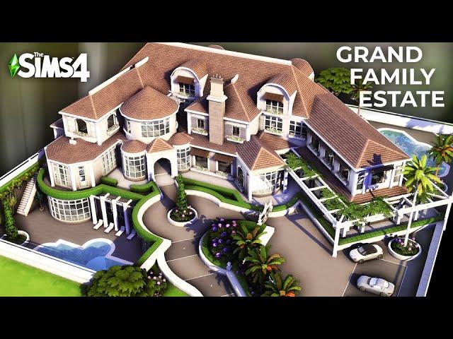 Sims 4: FAMILY MANSION OF YOUR DREAMS: 7 Bedrooms, 3 Pools & Home Gym! (No CC)