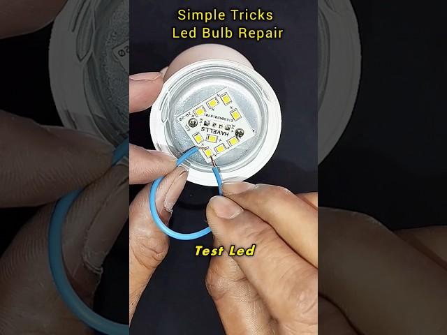 Very Simple Tricks Led Bulb RepairLed Bulb Repair