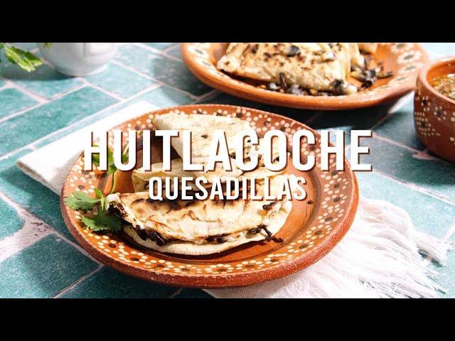 Huitlacoche Quesadillas (how to cook huitlacoche) #huitlacoche #quesadillas #mexicanmademeatless