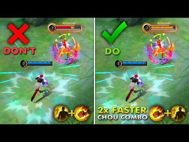 THE NEW USEFUL iNSECTiON CHOU COMBO! EASY KILL ENEMY CARRY | MLBB