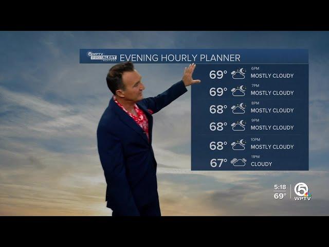 WPTV First Alert Weather Forecast for Evening of Tuesday, Dec. 24, 2024