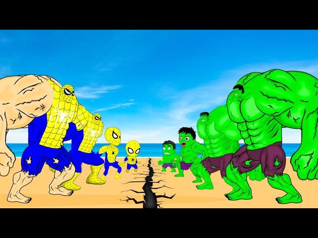 Evolution Of HULK vs Evolution Of SPIDERMAN : Monsters Ranked From Weakest To Strongest