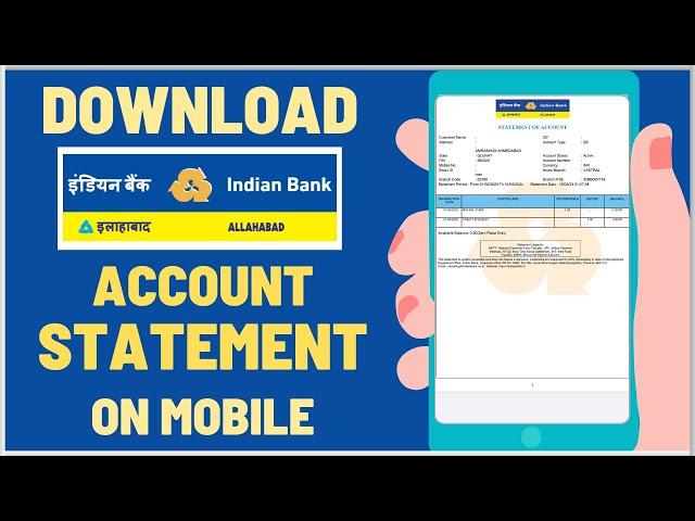 How To Download Indian Bank Account Statement PDF online on Mobile Banking