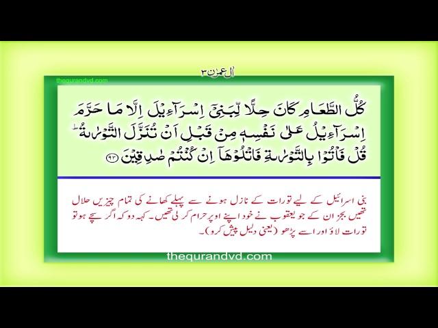 Para 4 - Juz 4 Lan Tana Lu HD Quran Urdu Hindi Translation