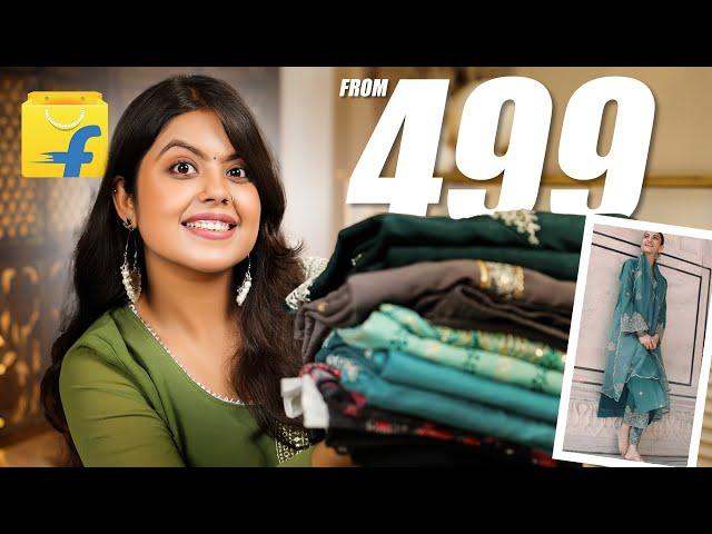 Flipkart Suit/Kurti Set From 500 For Women/Girls | Festive Kurta-Set Haul Try-On 2024 | Priya Pandey