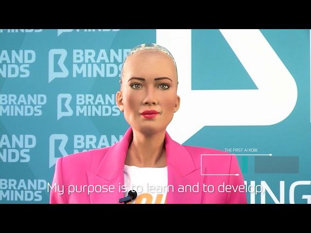 Sophia The Robot - What was Sophia created for?