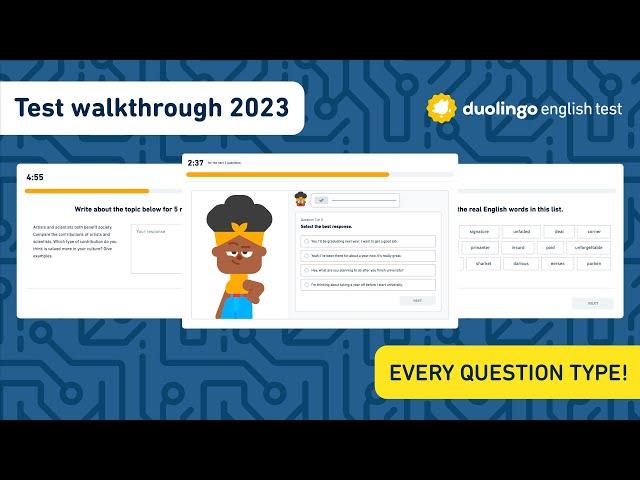 Duolingo English Test Walkthrough 2023: Test overview with all question types