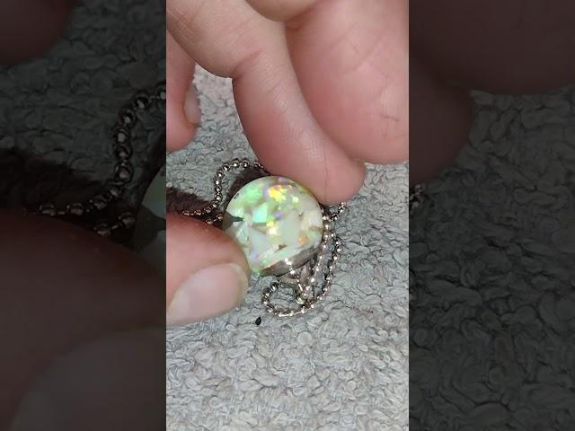 Floating Opal Jewelry Pendant, Australian Opal, AO 16SS-832