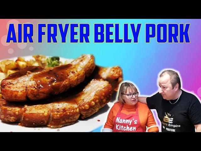 Succulent Salt And Pepper Belly Pork Meal In the Air Fryer