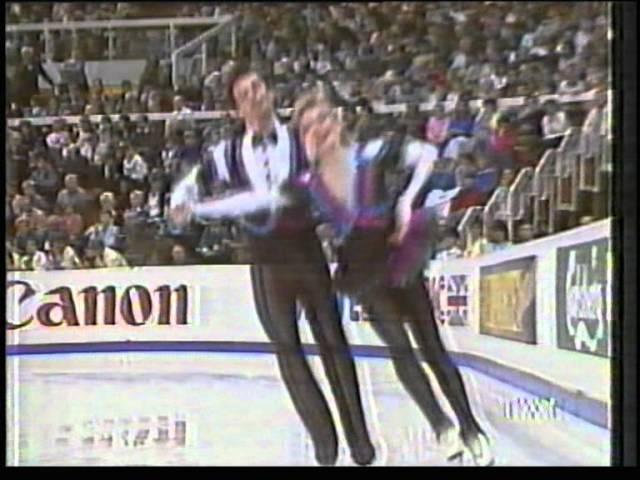 Tracy Wilson and Robert McCall at Budapest 1988 world figure skating.