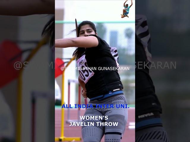 Javelin throw Vishakha panwar 40.73 #shorts