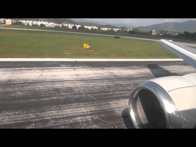JU113 - Aviolet Boeing 737-300 Takeoff from Sarajevo Butmir Airport