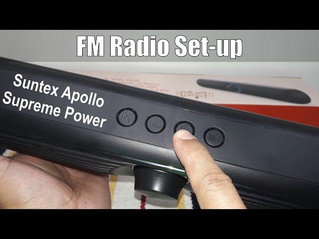 Apollo Supreme FM Radio Set-up - How to get FM Radio on your Bluetooth Soundbar