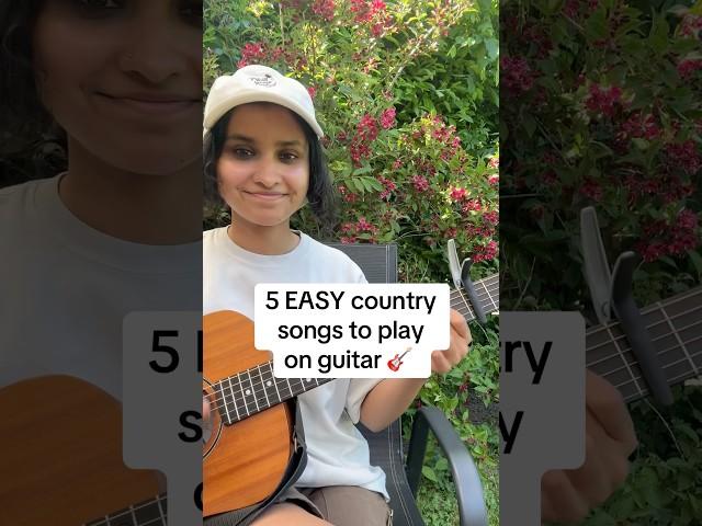 5 EASY Country Songs To Learn On Guitar FAST  #shorts #country