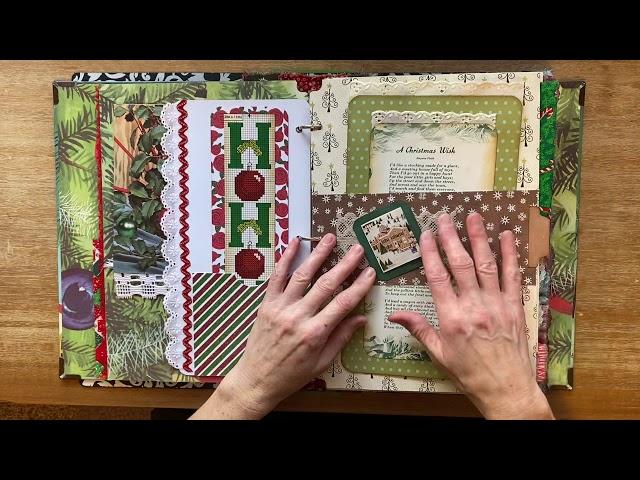 Three Ring Binder Christmas Journal, Flip Through