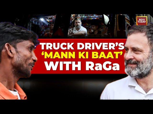 WATCH: Rahul Gandhi Rides In Truck Congress Says 'To Know Drivers' Issues' | India Today News
