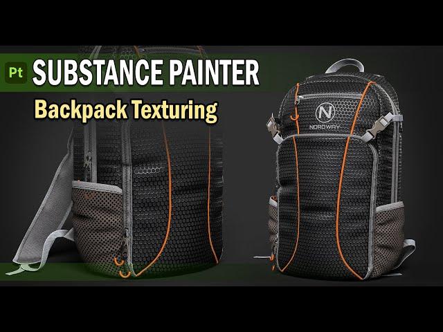 Creating Fabric for Backpack in Substance 3D Painter (fabric ,lace fabric , stitches)