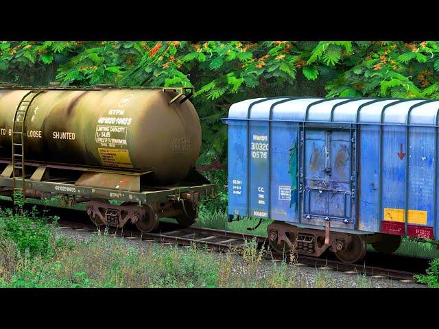 OIL TANKER COUPLING BCNA WAGON | BUMPY RAILROAD | RAILWORKS TRAINS SIMULATOR | NTG GAMING