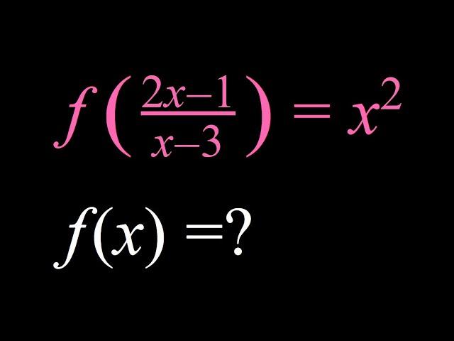 A Quick and Easy Functional Equation