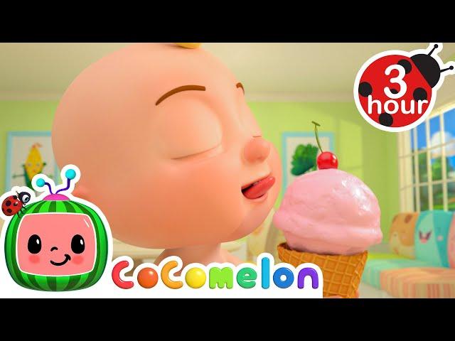 JJ's Summer Ice Cream Song  CoComelon Nursery Rhymes and Kids Songs | 3 HOURS | After School Club