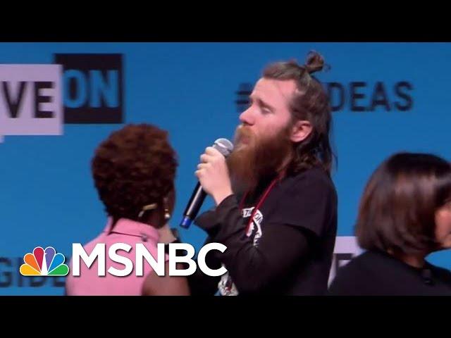 Karine Jean-Pierre Reacts To Protestor Rushing Stage At Kamala Harris Event | Deadline | MSNBC