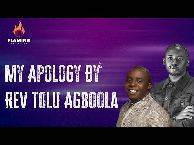 MY APOLOGY BY REV TOLU AGBOOLA