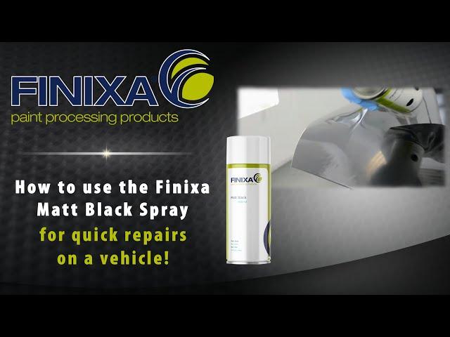 How to use the Finixa Matt Black Spray for quick repairs on a vehicle!