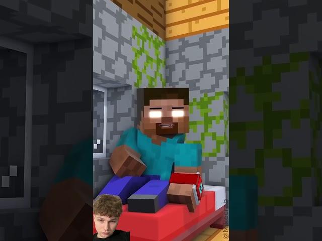 He hates it when the door squeaks #minecraft #roblox