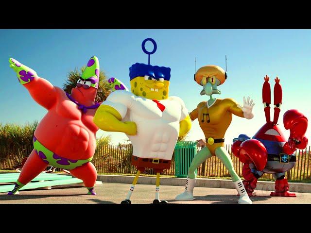 Super-powered SpongeBob VS Pirate Banderas | The SpongeBob Movie: Sponge Out of Water | CLIP